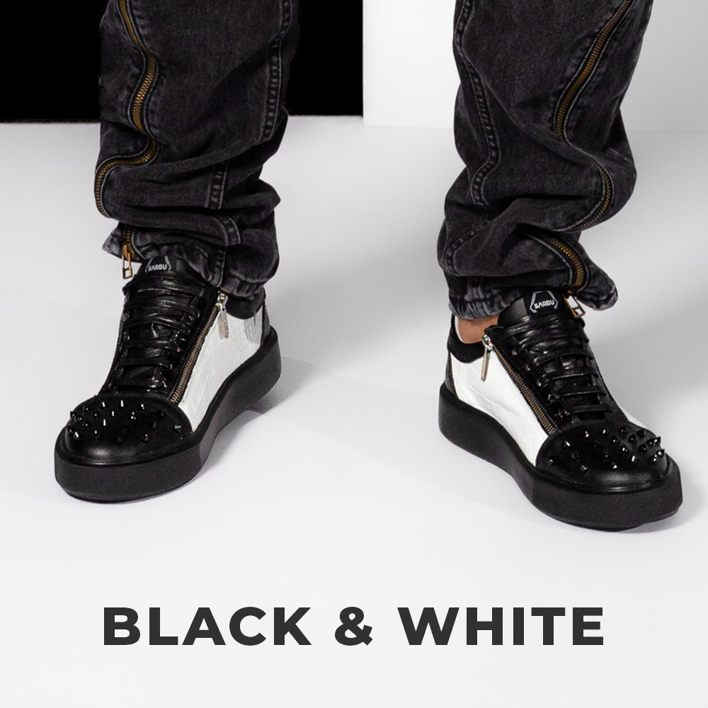 Sneackers Black and white sport shoes, adidas,